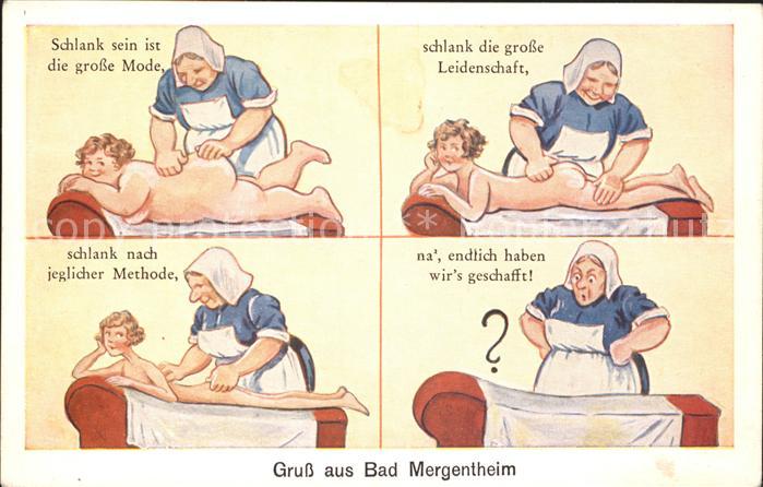 Bad Mergentheim Kuenstlerkarte Komik