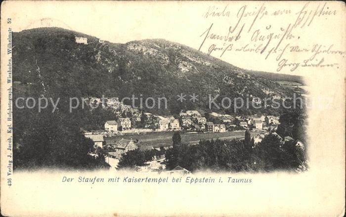 Eppstein Taunus Der Staufen mit Kaisertempel