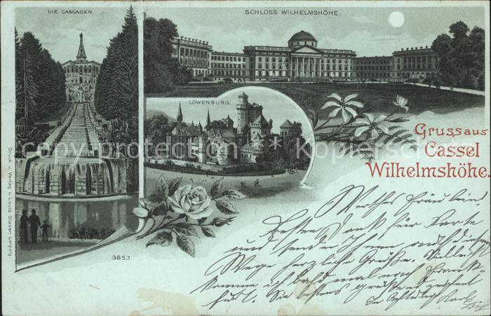 KAssEL  CITY Wilhelmshoehe Schloss und Cascaden