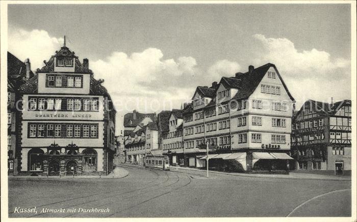 KAssEL  CITY Altmarkt mit Durchbruch Strassenbahn
