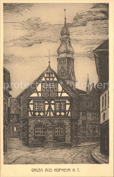 Hofheim Taunus Altstadt Kuenstlerkarte