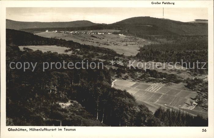 Glashuetten Taunus mit grossem Feldberg
