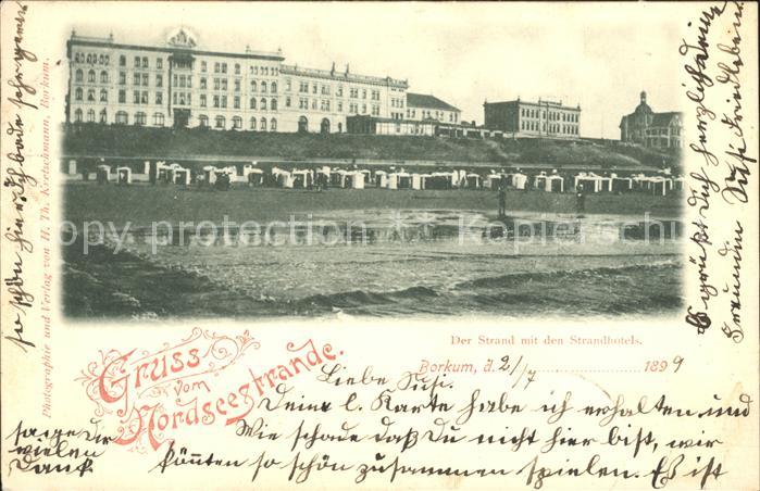 BORKUM Nordseebad Niedersachsen Strandpartie