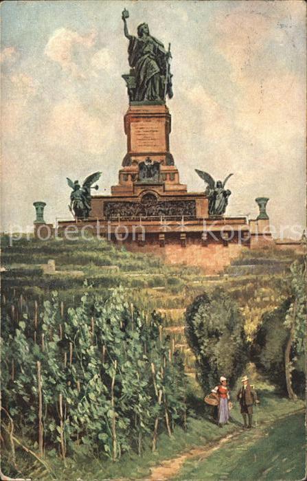 Niederwalddenkmal Kuenstlerkarte