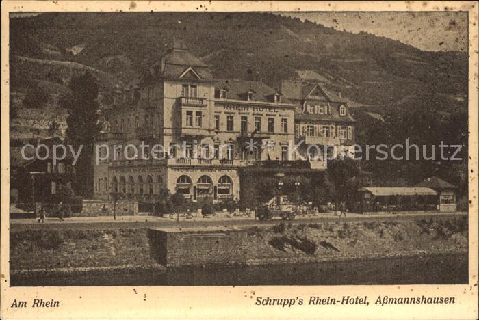 Assmannshausen Rheinpartie Schrupps Rheinhotel