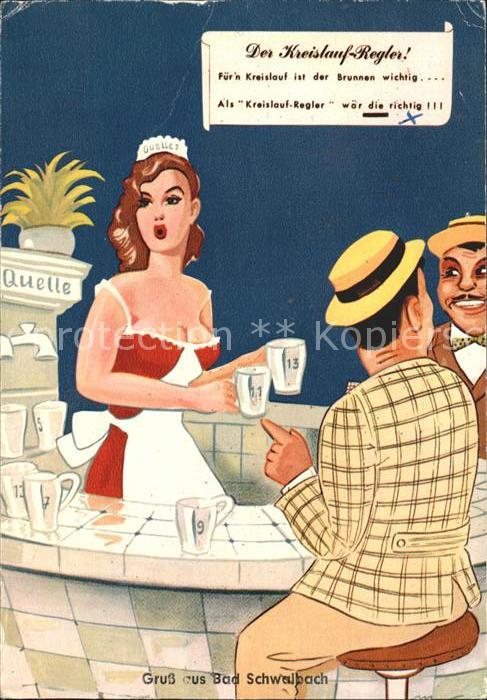 Bad Schwalbach Kuenstlerkarte Komik