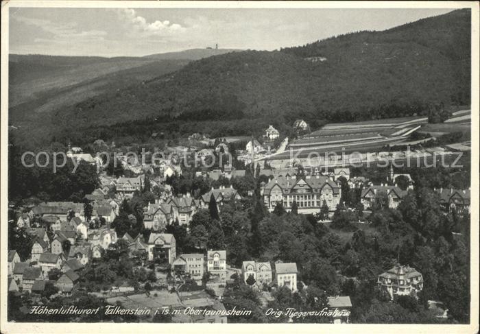 Falkenstein Taunus mit Obertaunusheim Fliegeraufnahme