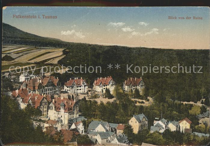 Falkenstein Taunus Blick von der Ruine