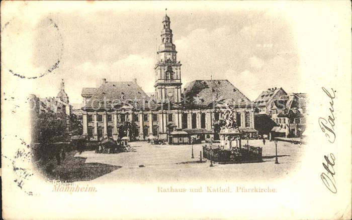 MANNHEIM BW Rathaus Katholische Pfarrkirche Inneres Jesuitenkirche