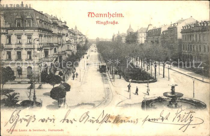 MANNHEIM BW Ringstrasse Brunnen