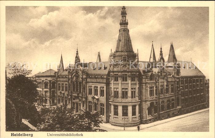 Heidelberg Neckar Universitaetsbibliothek