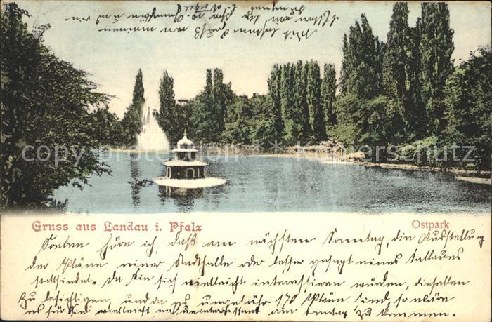 Landau Pfalz Ostpark Teich Entenhaus