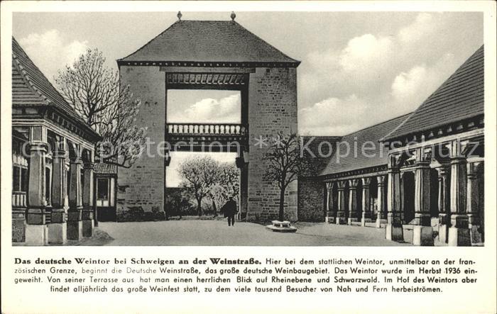 Schweigen-Rechtenbach Deutsches Weintor Franckh Chronik Karte