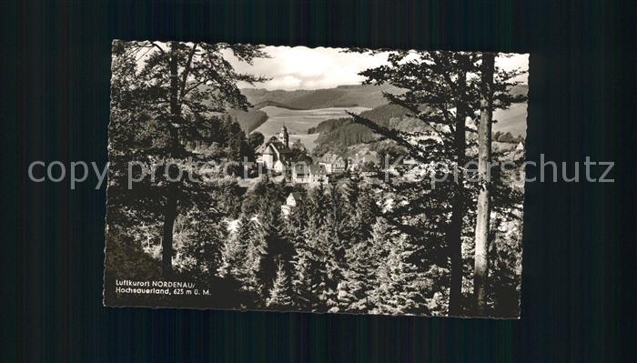 Nordenau Durchblick vom Waldrand Hotel Gnacke