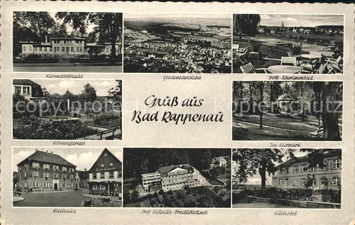 Bad Rappenau Kurmittelhaus Sole Schwimmbad Kurpark Kurhotel Klinik Rathaus Rosen