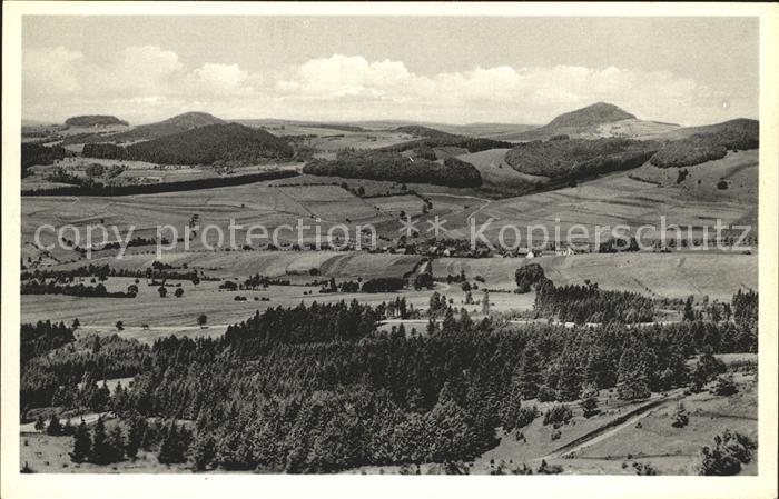 Sieblos Panorama Blick nach Milseburg Maulkuppe Serie Schoenes Deutschland Die R