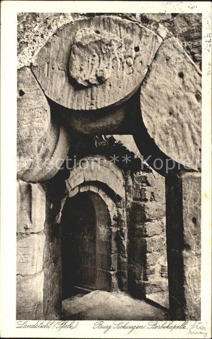 Landstuhl Burg Sickingen Sterbekapelle Bahnpost