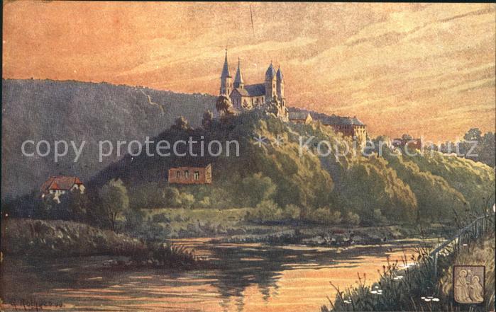 Arnstein Kloster Klostergut an der Lahn Kuenstlerkarte
