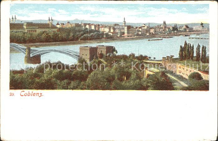 Koblenz Rhein Eisenbahnbruecke
