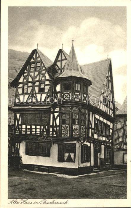 Bacharach Rhein Altes Haus Erker Fachwerkhaus