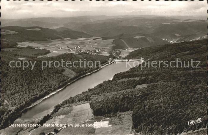 Plettenberg Oestertalsperre Fliegeraufnahme