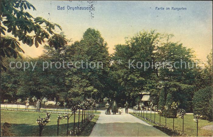 Bad Oeynhausen Partie im Kurgarten Bahnpost