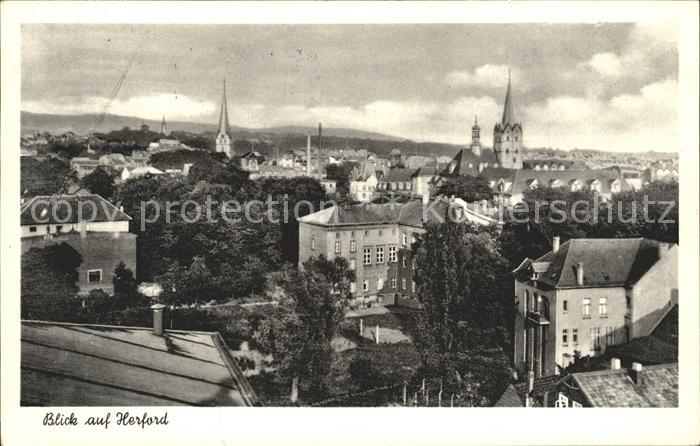 Herford Blick ueber die Stadt