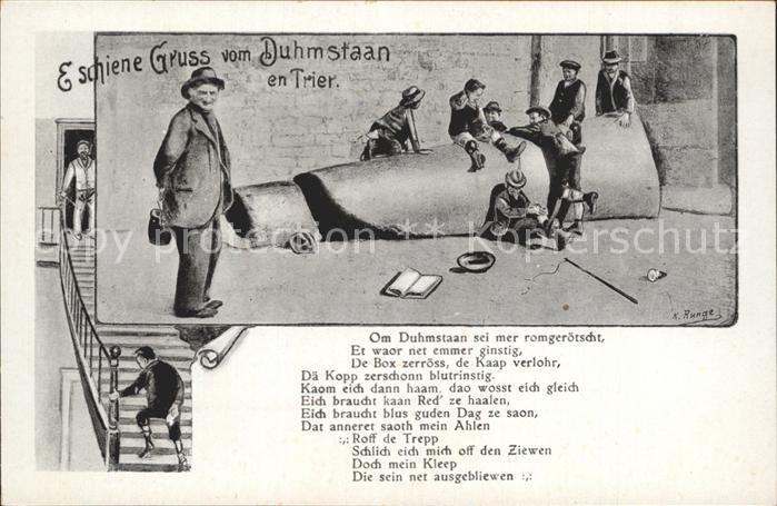 TRIER  CITY Duhmstaan Karikatur Domstein Dom