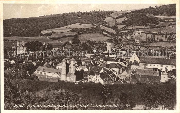 Bad Muenstereifel Panorama Blick vom Kneippkurhaus