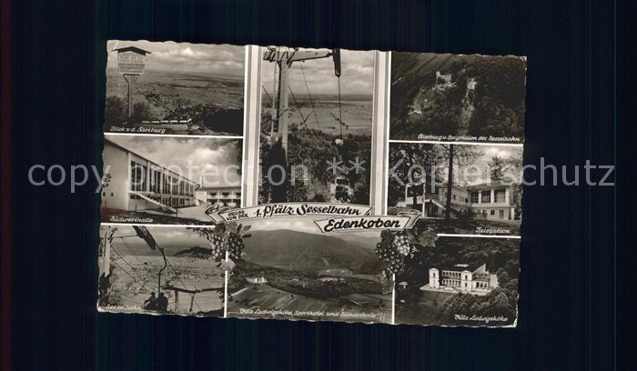 Edenkoben Rietburg Sesselbahn Villa Ludwigshoehe Sporthotel Suedwesthalle