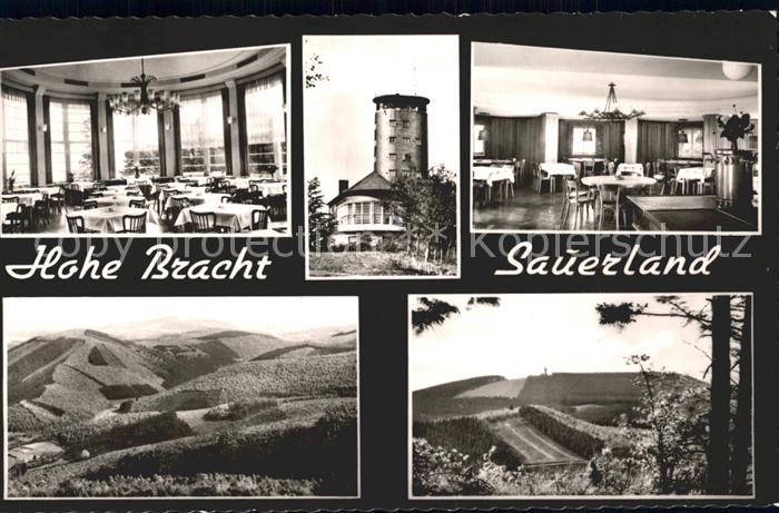 Kirchhundem Aussichtsturm Hohe Bracht Gaststaette Landschaft