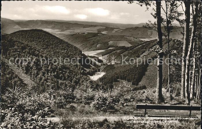 Fleckenberg Jagdhaus Rothaargebirge Hauptwanderstrecke Untroptal Panorama