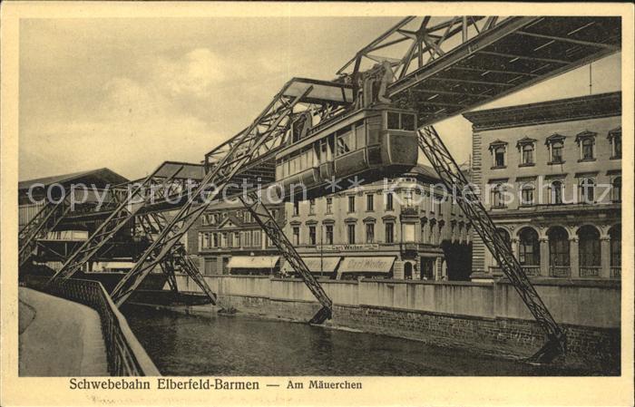 Barmen Wuppertal Schwebebahn Am Maeuerchen