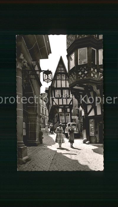 BERNKASTEL-KUES Berncastel Rheinland-Pfalz Mittelalterliches Spitzgiebelhaus Fac