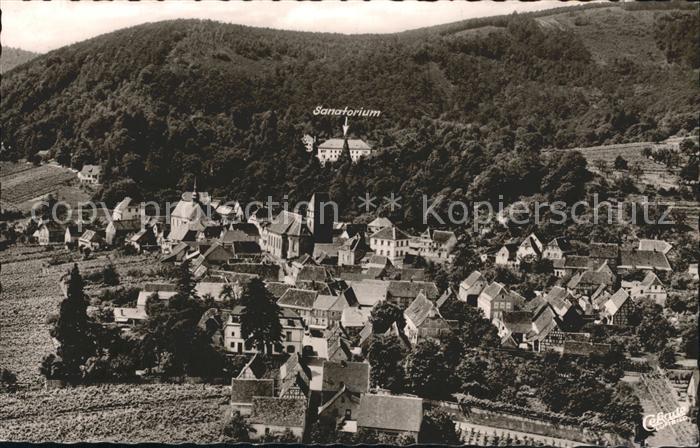 Bad Gleisweiler Ortsansicht mit Sanatorium