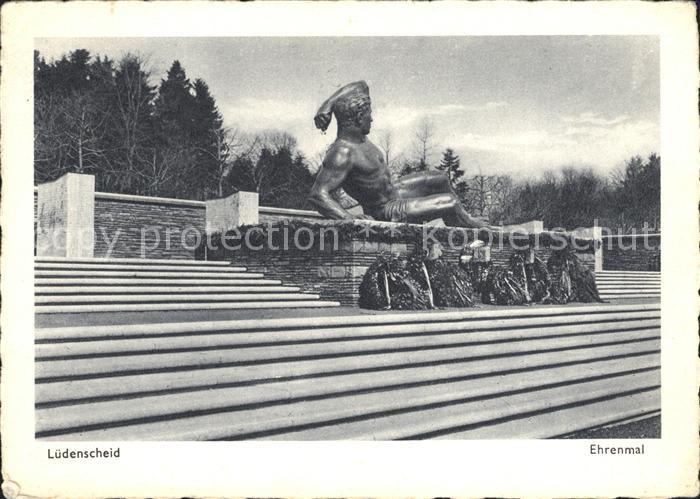 Luedenscheid Ehrenmal Kupfertiefdruck
