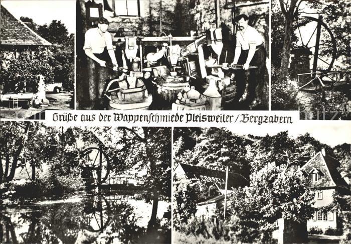 Pleisweiler-Oberhofen Wappenschmiede Handwerk Wasserrad