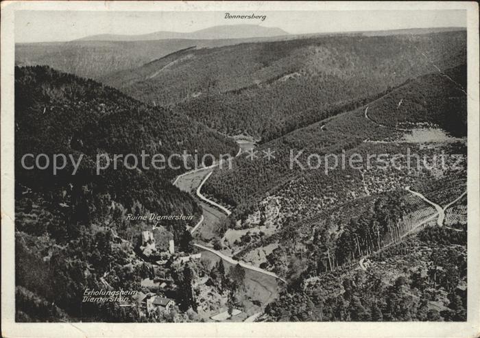 Diemerstein Pfalz Christliches Erholungsheim Ruine Pfaelzer Wald Fliegeraufnahme