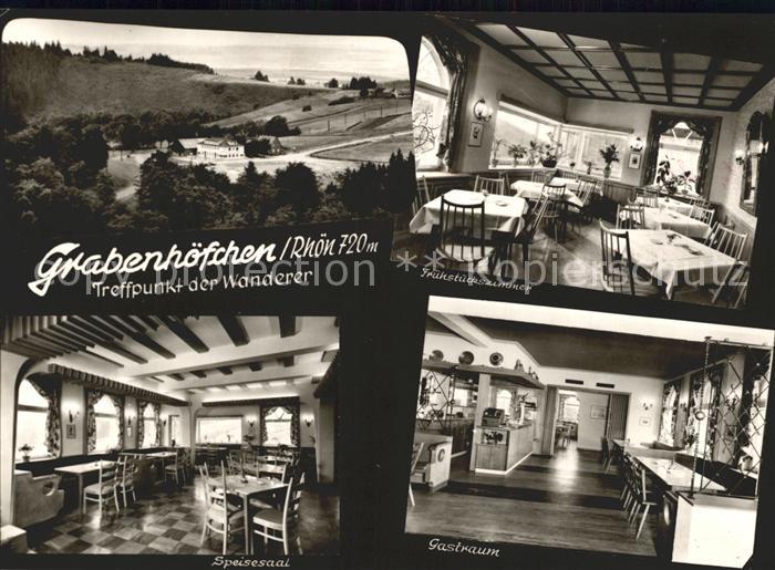 Poppenhausen Wasserkuppe Gasthaus Pension Grabenhoefchen Wandern Rhoen