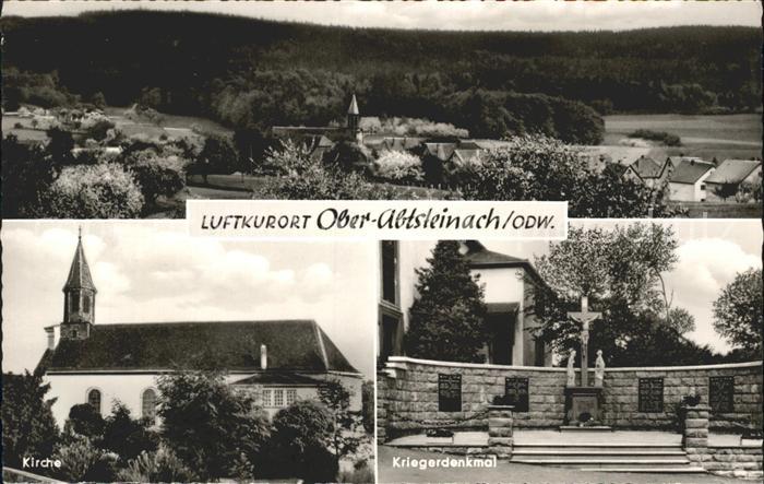 Ober-Abtsteinach Kirche Kriegerdenkmal