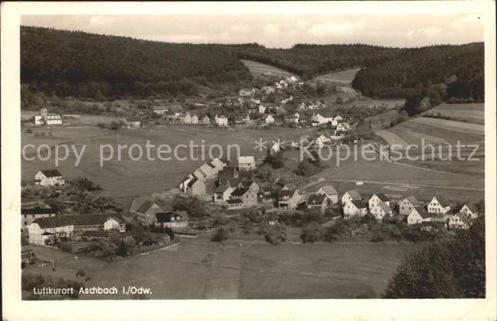 Aschbach Odenwald Fliegeraufnahme Restaurant zur Waldlust