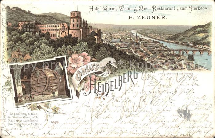 Heidelberg  Neckar Hotel Garni Restaurant zum Perkeo