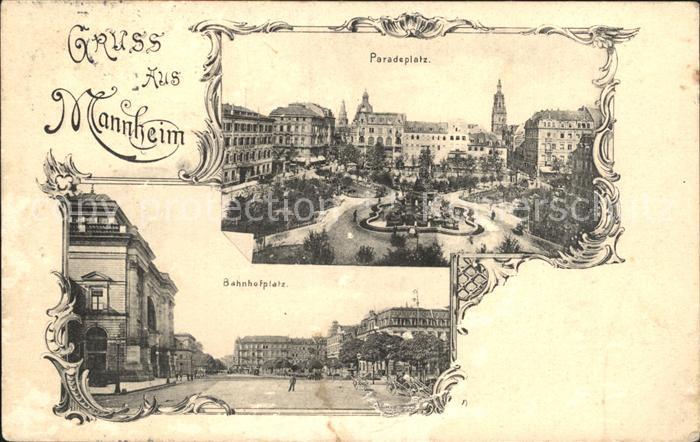MANNHEIM BW Paradeplatz Bahnhofplatz