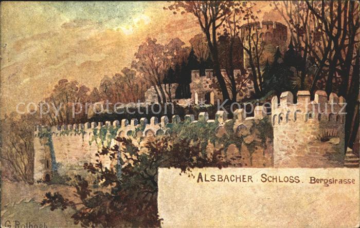 Alsbach Bergstrasse Schloss Kuenstlerstrasse
