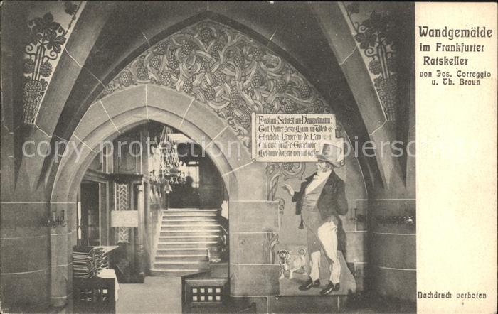 Frankfurt Main Wandgemaelde im Ratskeller