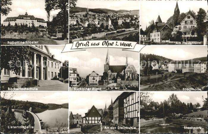 Olpe Biggesee Pallotinerkloster Hexenturm Baeckerfachschule Listertalsperre