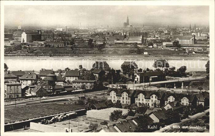 Kehl Rhein mit Strassburg