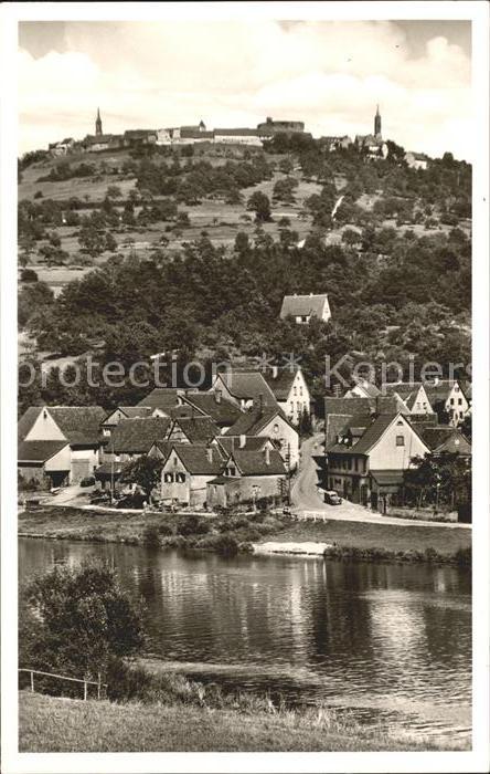 Rainbach Neckargemuend mit Bergfeste Dilsberg