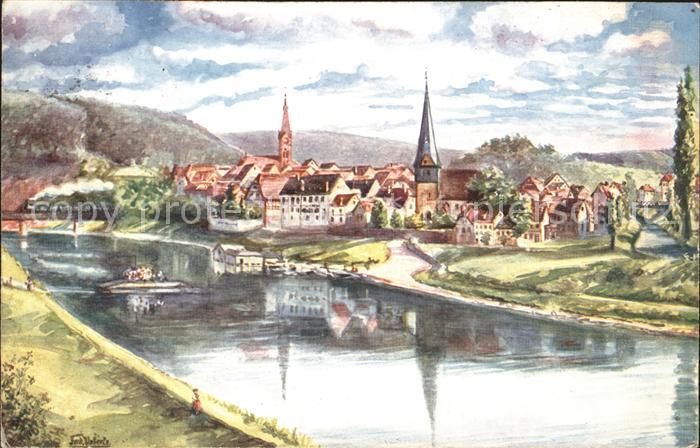 Neckargemuend zum Prinz Karl Kuenstlerkarte