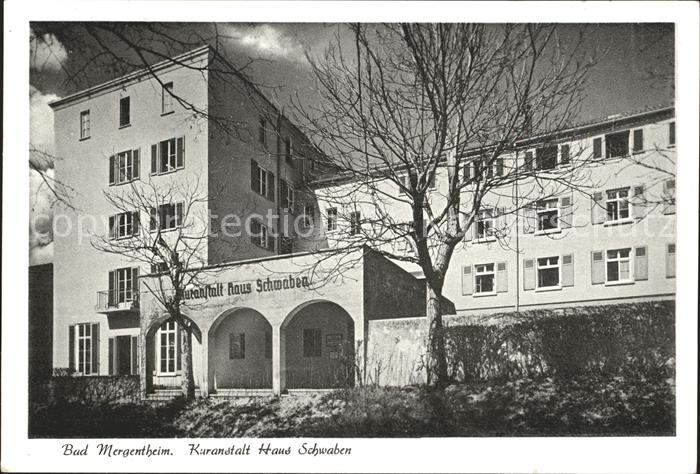 Bad Mergentheim Kuranstalt Haus Schwaben